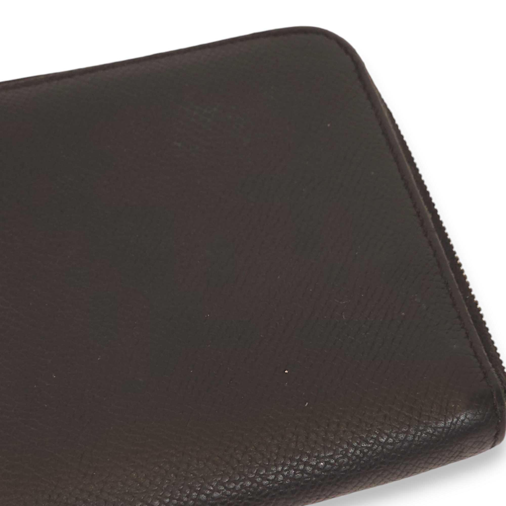 Silk In Long Black Wallet in Epsom