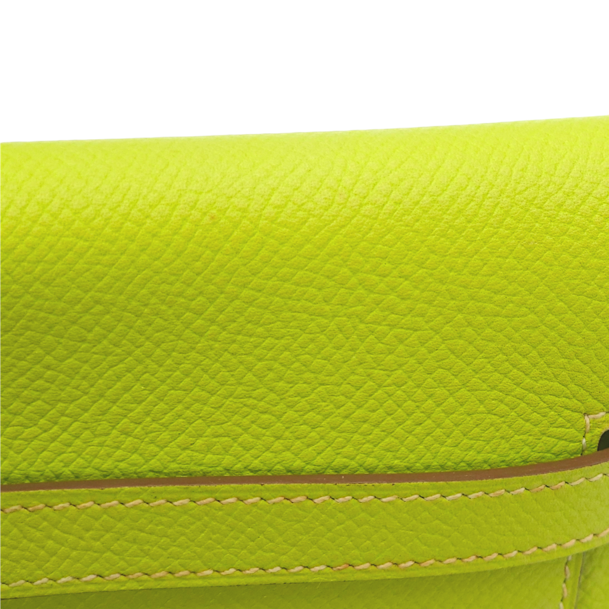 Kiwi/Vert Veronese Kelly Kiwi/Vert Veronese Wallet in Epsom, Palladium hardware