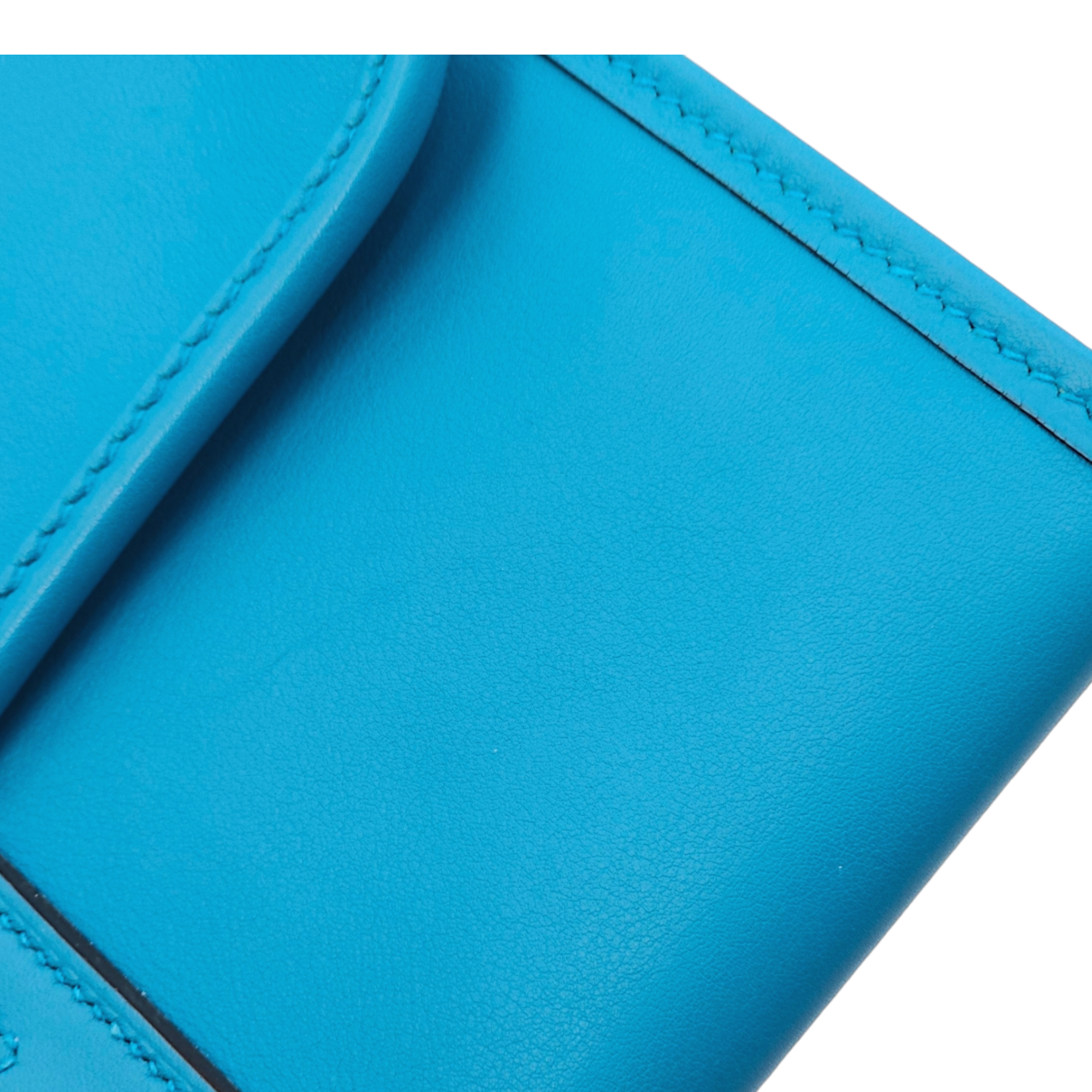 Jige Duo Blue Zanzibar Clutch in Swift, Palladium hardware