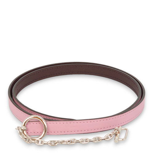 Carrousel Buckle x Reversible Strap 75 Mauve Sylvestre/Rogue Sellier Belt in Epsom, Palladium hardware