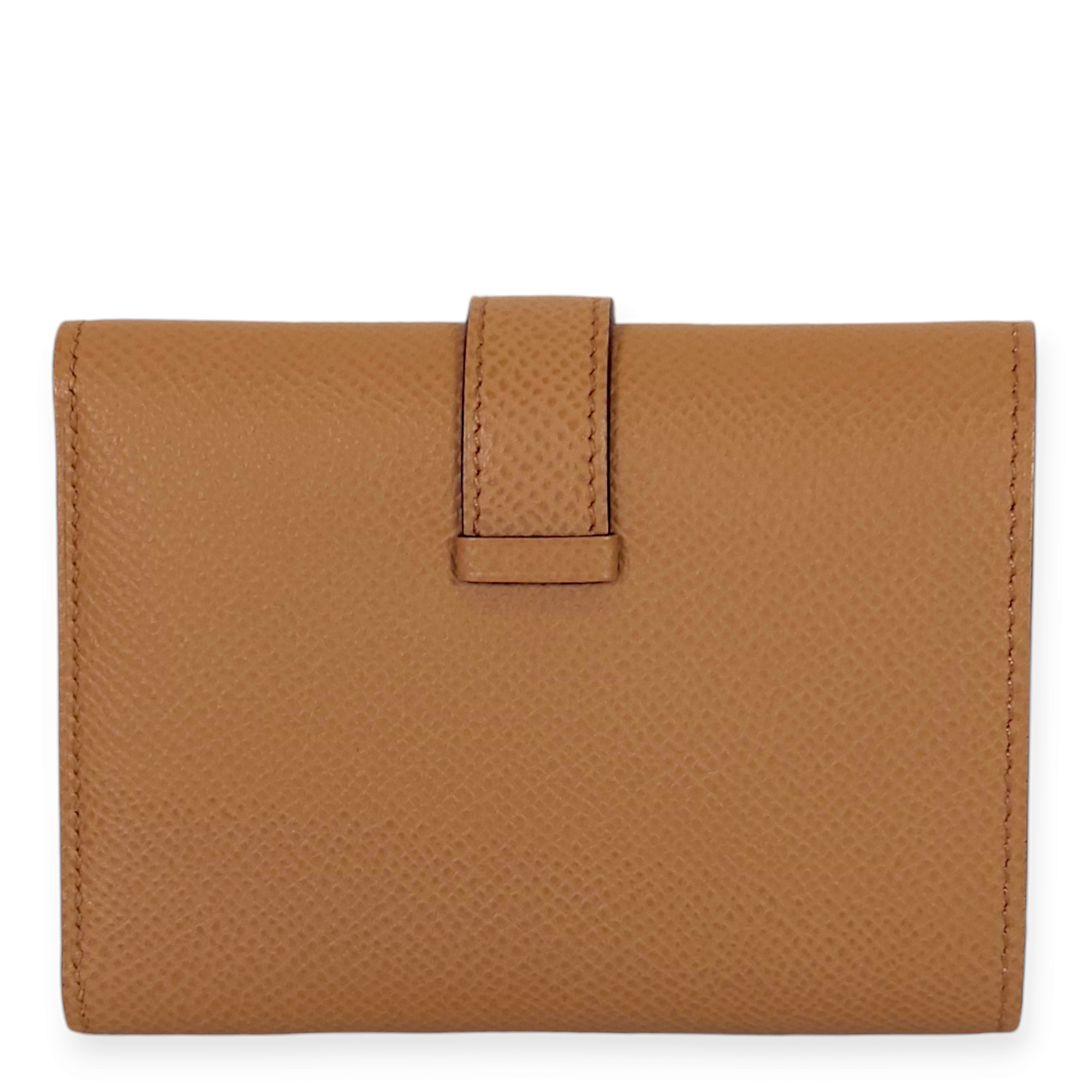 Bearn Combine Verso Chai/Mauve Sylvestre Wallet in Epsom, Palladium hardware