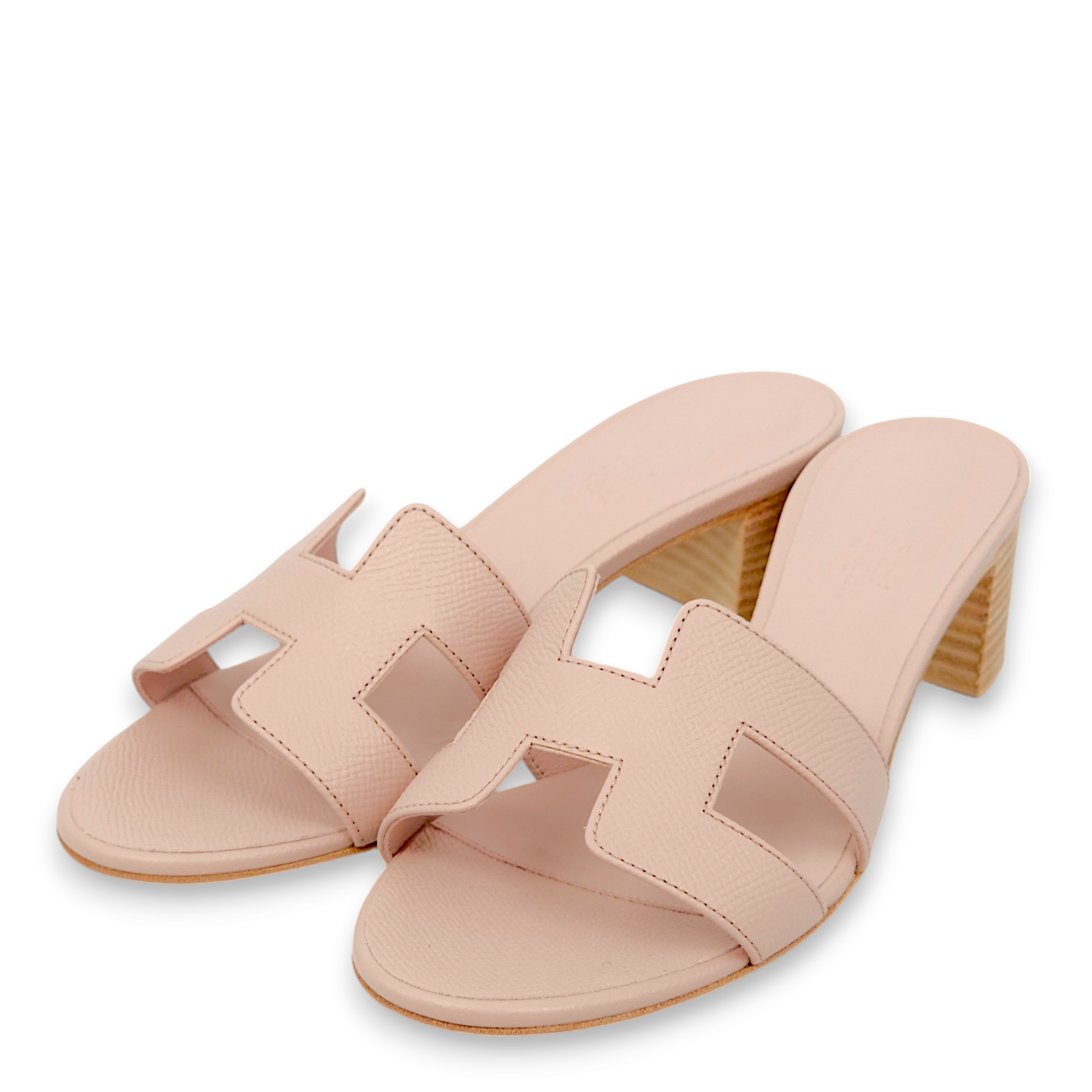 Oasis 36 Rose Porcelaine Sandals in Epsom