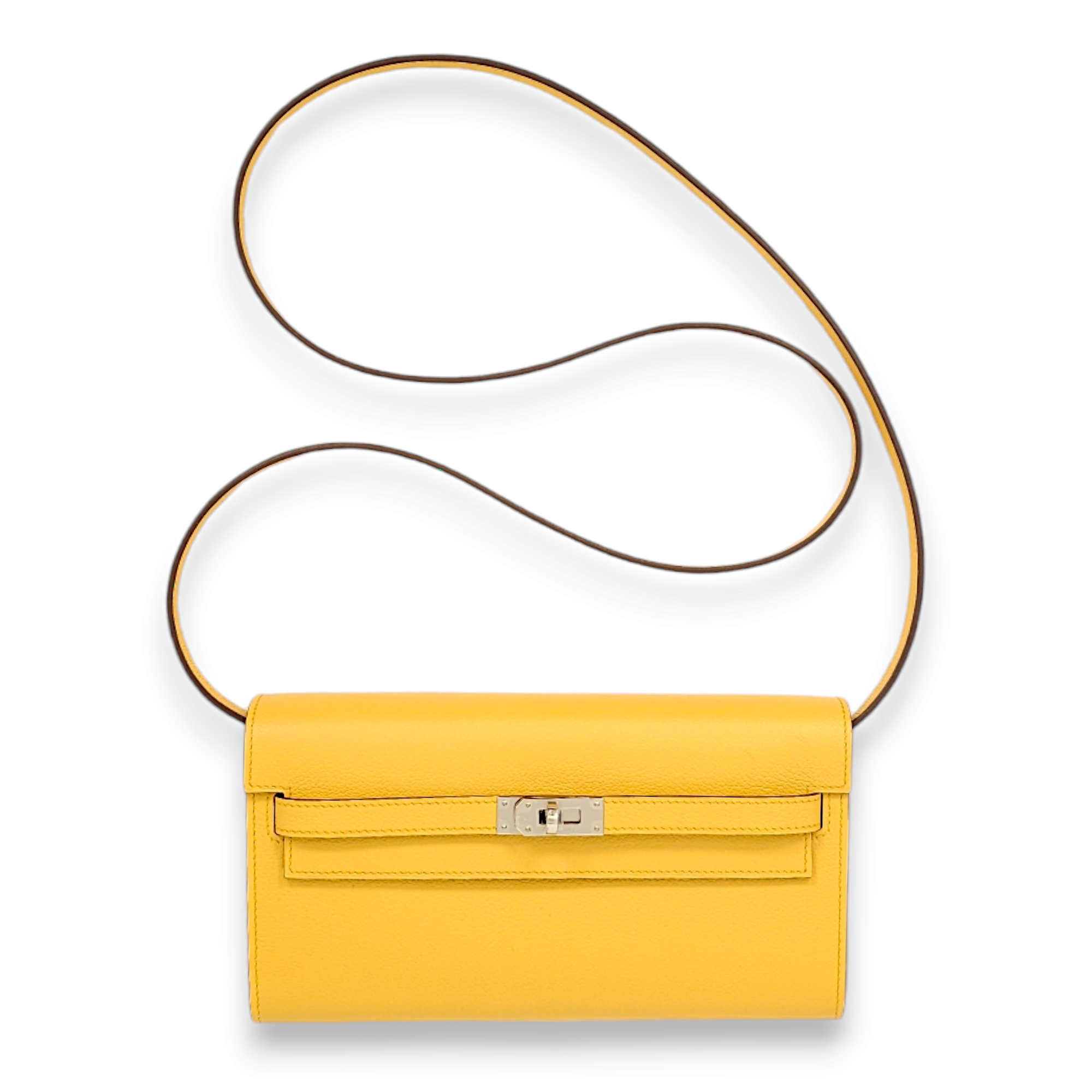 Kelly To Go Sun Crossbody Bag in Evercolor, Palladium hardware