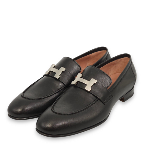 Paris 37 Black Loafers in Nappa Leather