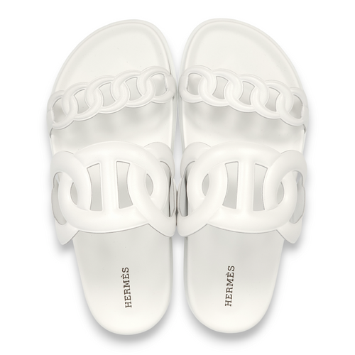 Extra 39 Blanc Sandals in Calfskin