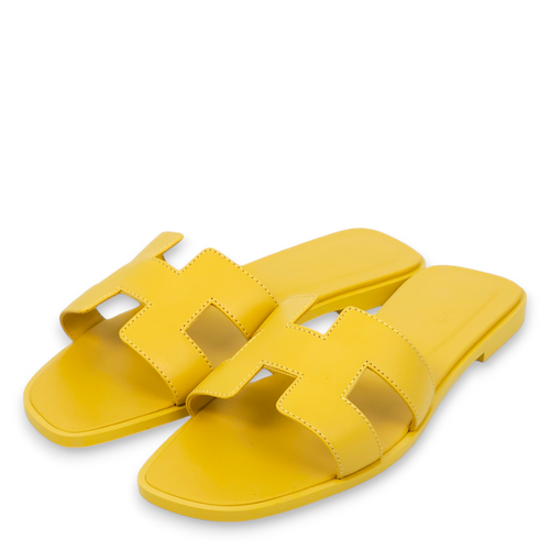 Oran 38 Jaune Imperial Sandals in Calfskin