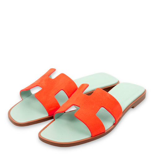 Oran 37 Rose Sorbet Sandals in Chevre Mysore