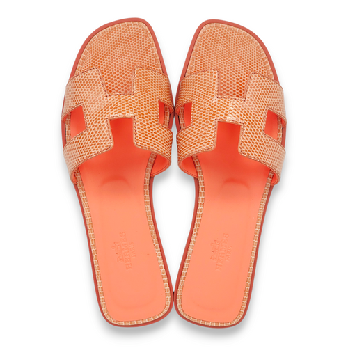 Oran 37 Orange Joey Sandals in Lizard