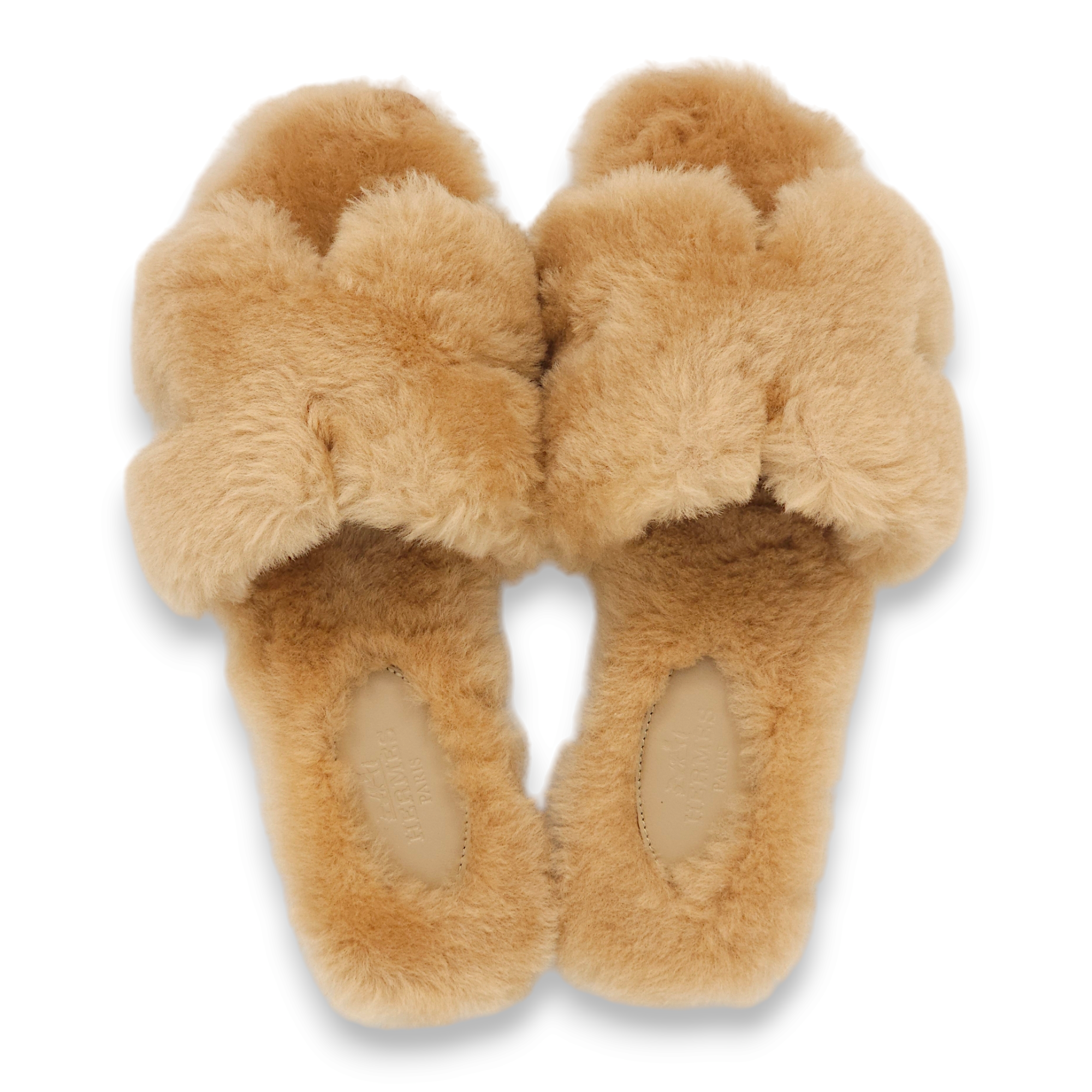 Oran 35 Beige Argile Sandals in Wool