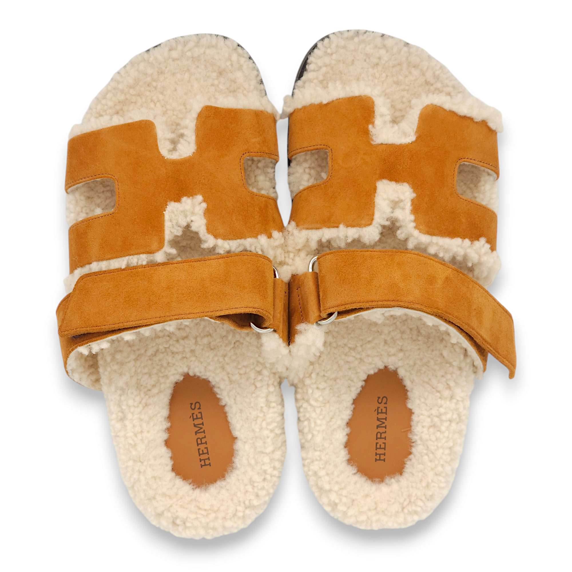 Chypre 37 Naturel Sandals in Suede Leather