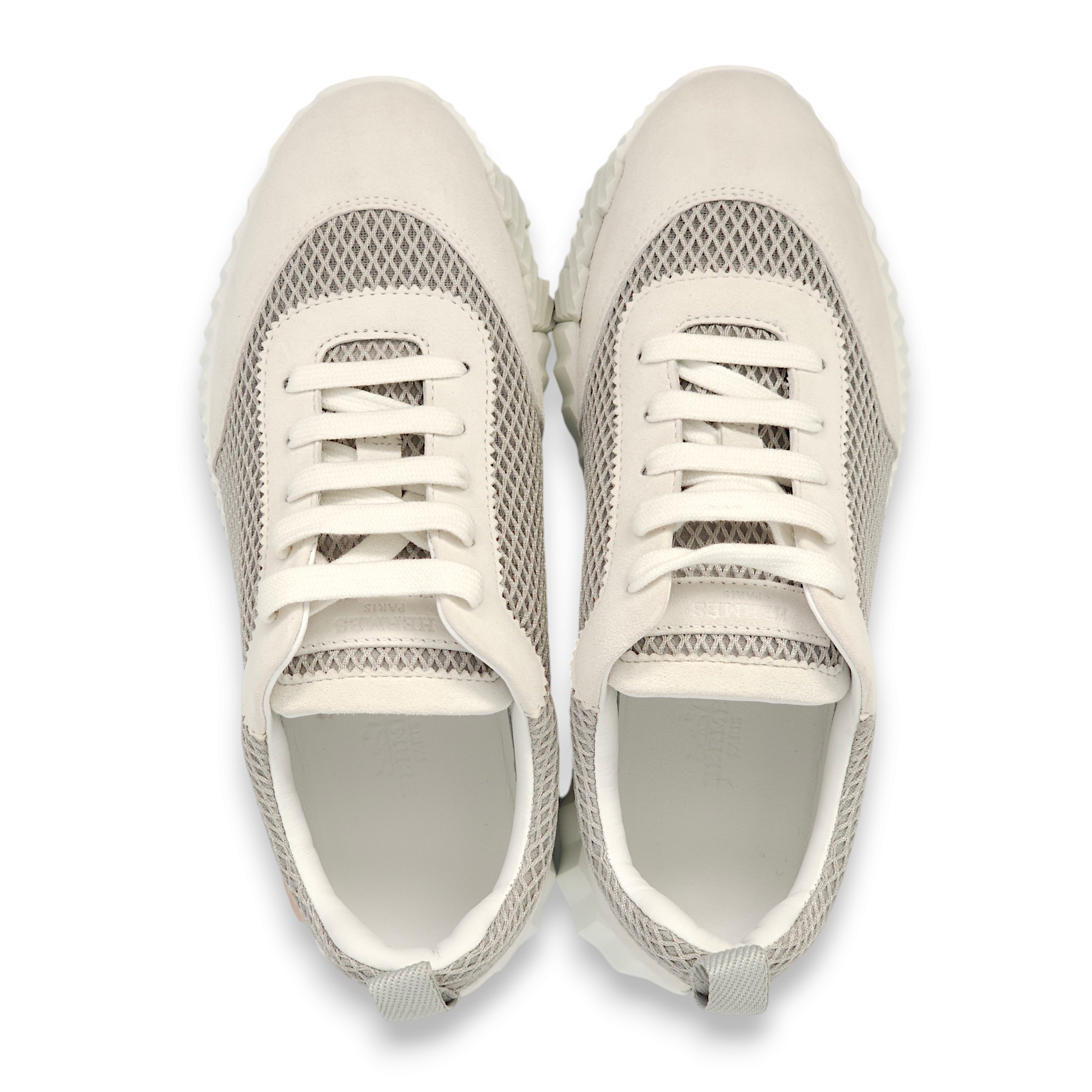 Bouncing 36.5 Blanc Sneakers in Suede Leather