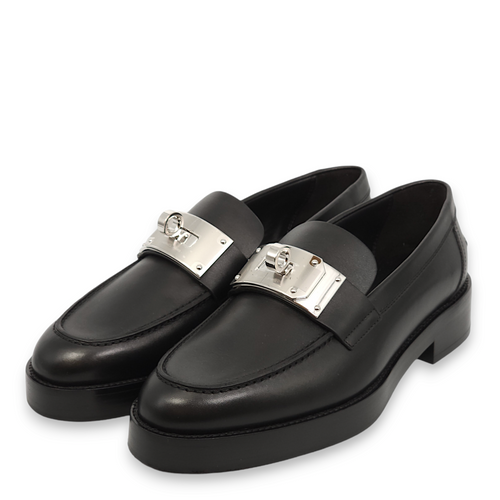 Hot 38 Black Loafers in Calfskin