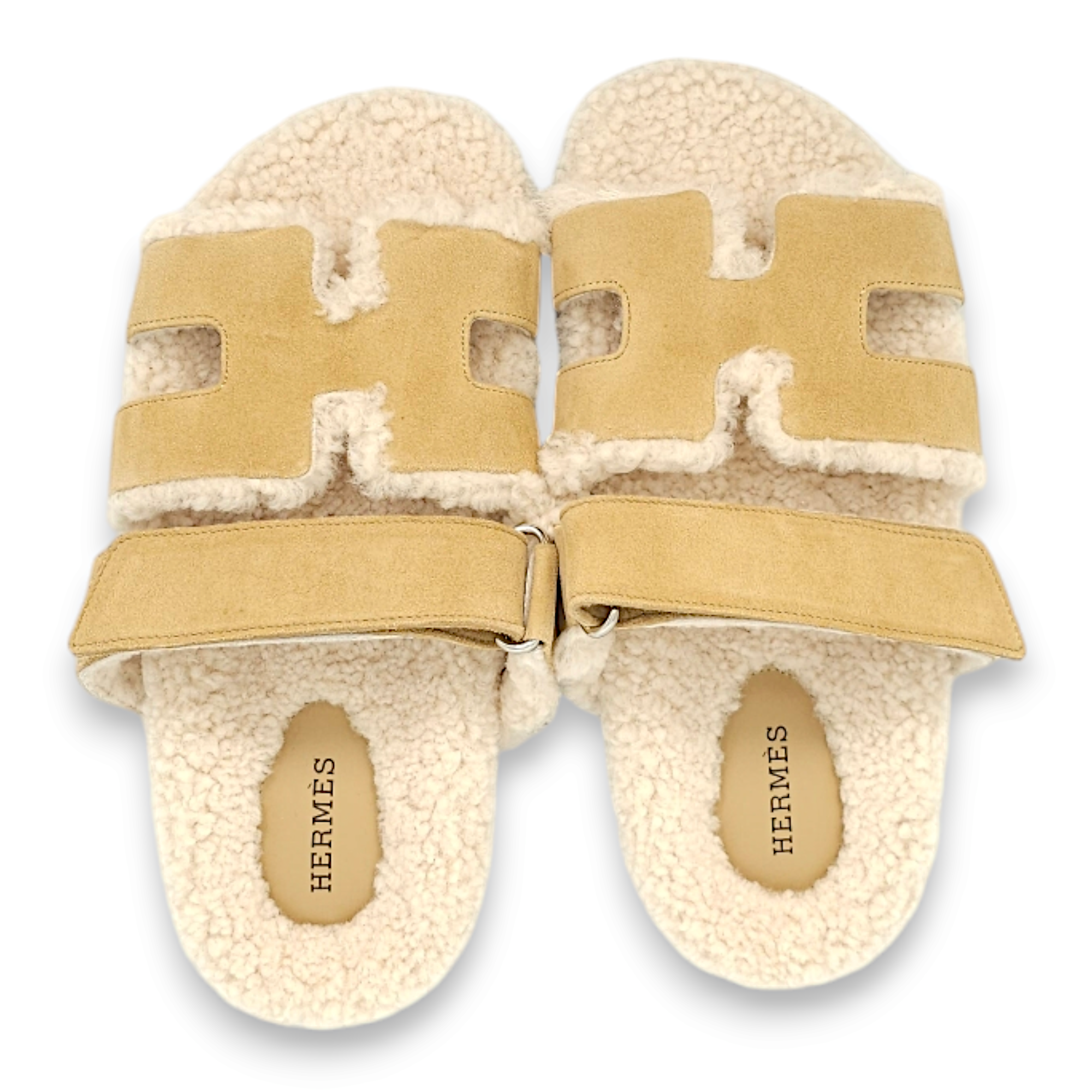 Chypre 36 Beige Sandals in Suede Leather