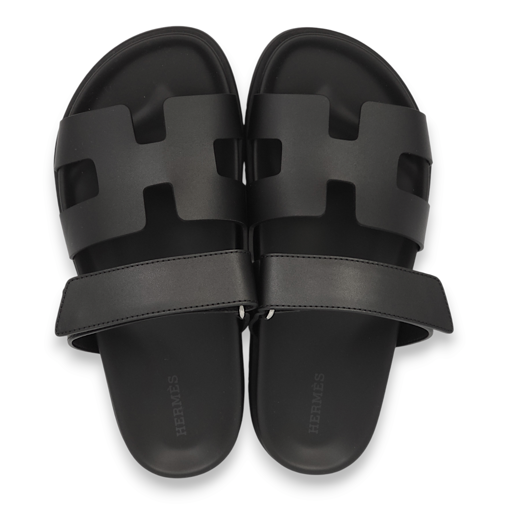 Chypre 35 Black Sandals in Calfskin