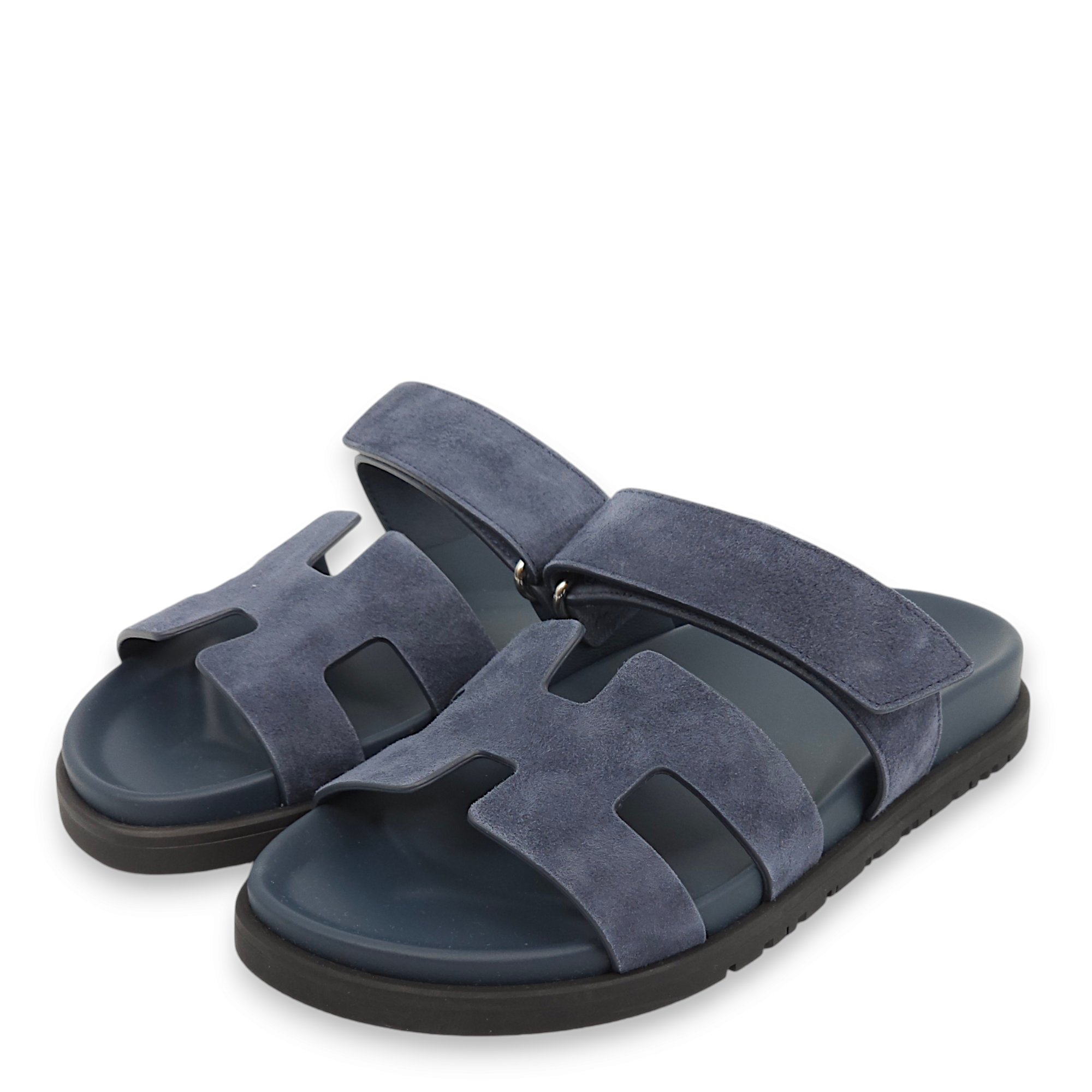 Chypre 36.5 Bleu Sandals in Suede Leather