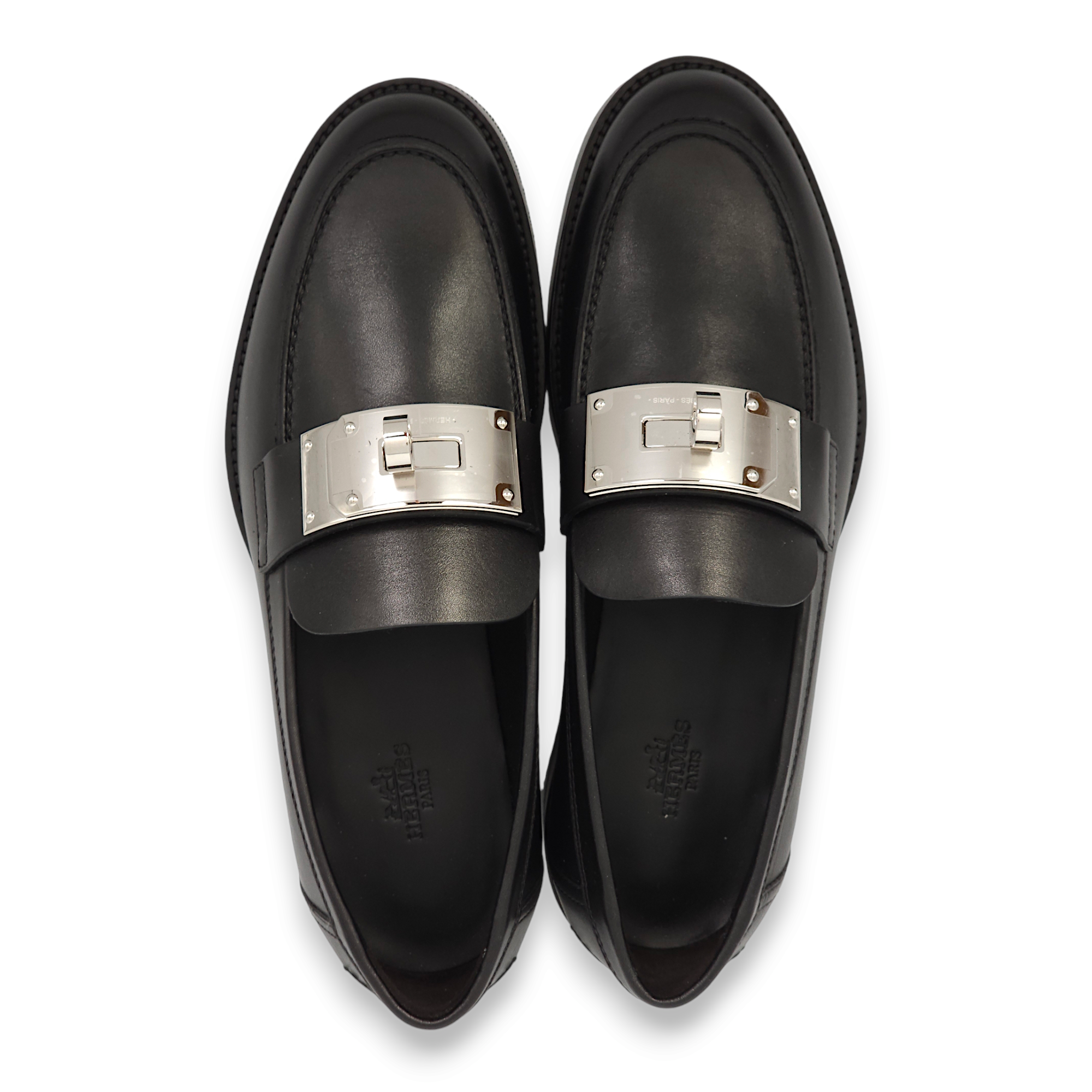 Hot 38 Black Loafers in Calfskin