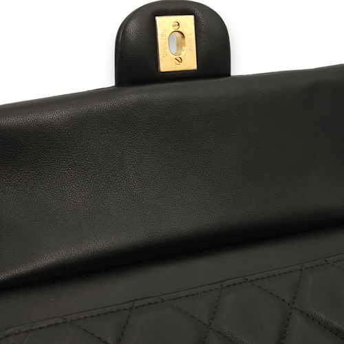 Chanel Seasonal Quilted Black Top Handle Bag in Lambskin Chanel Seasonal Quilted Black Top Handle Bag in Lambskin