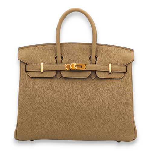 Birkin 25 Beige Marfa in Togo, Gold hardware