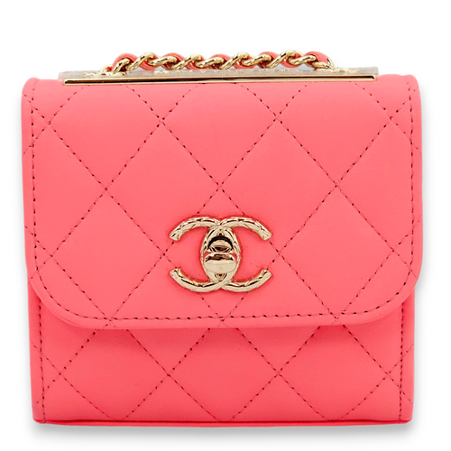 Trendy CC Mini Pink Vanity Bag in Lambskin