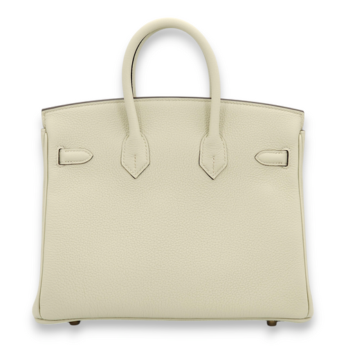 Birkin 25 Gris Neve in Togo, Gold hardware