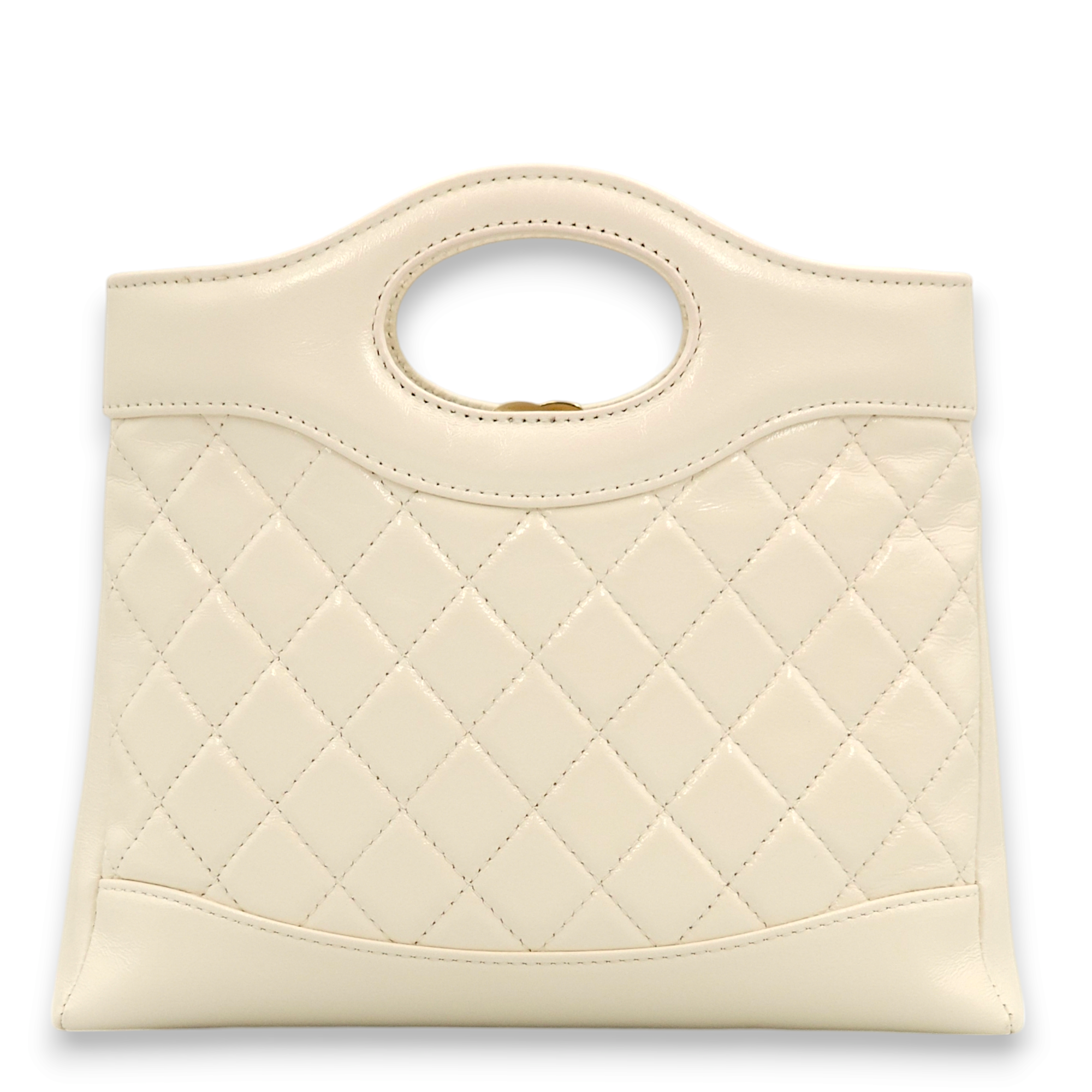 31 Off-white Shoulder Bag in Lambskin, Gold hardware