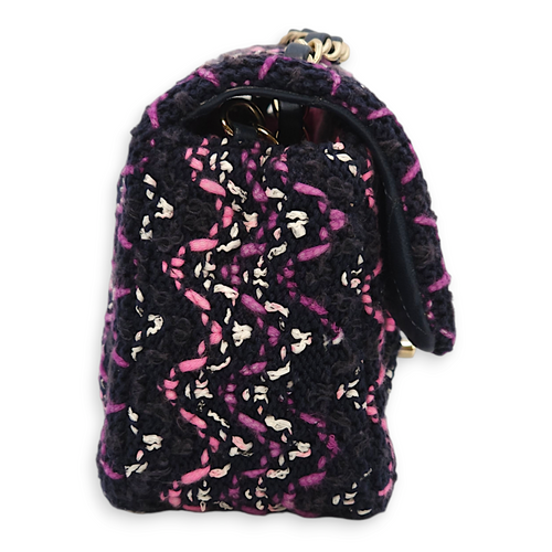 Rectangle  Mini  Purple, Pink, White Crossbody Bag in Tweed Gold hardware CL2407-3741 6