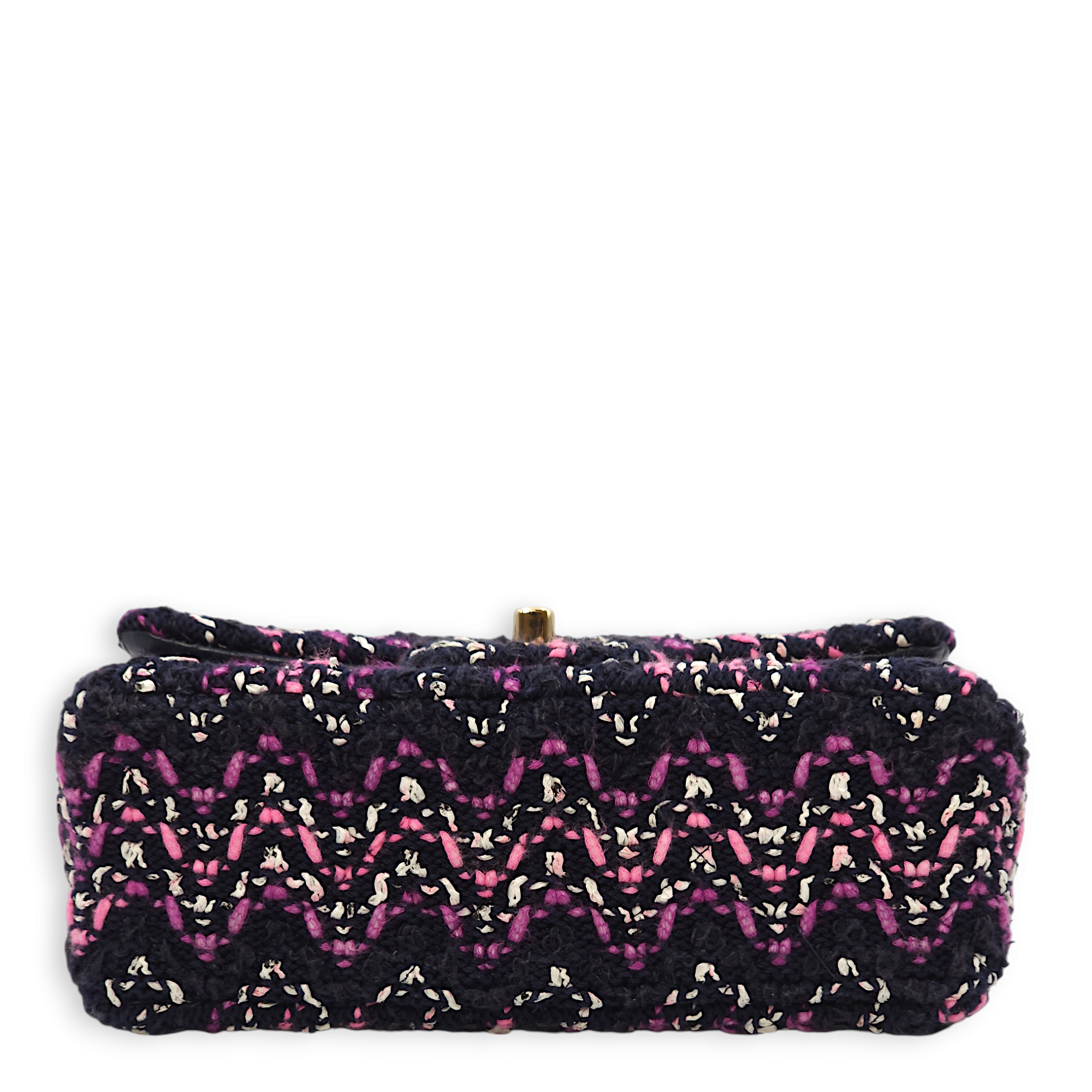 Rectangle  Mini  Purple, Pink, White Crossbody Bag in Tweed Gold hardware CL2407-3741 7