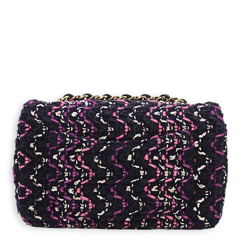 Rectangle  Mini  Purple, Pink, White Crossbody Bag in Tweed Gold hardware CL2407-3741 4