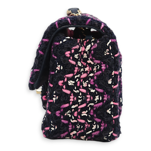 Rectangle  Mini  Purple, Pink, White Crossbody Bag in Tweed Gold hardware CL2407-3741 5