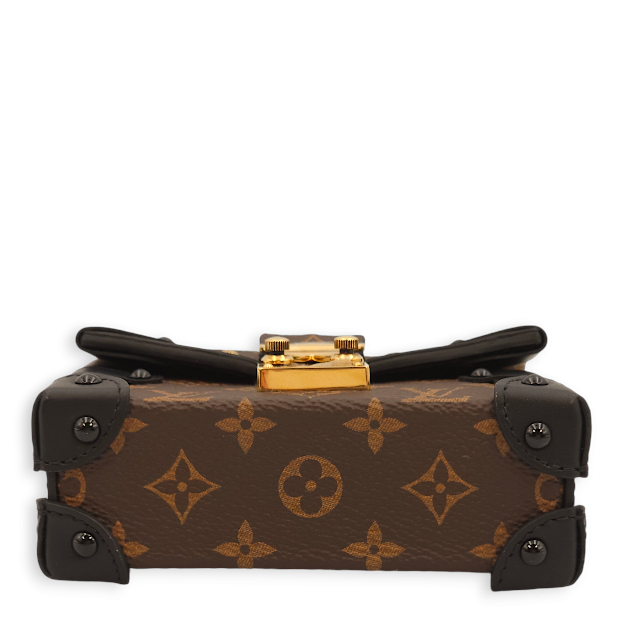 Essential Trunk NM Monogram Charm in Canvas, Gold hardware