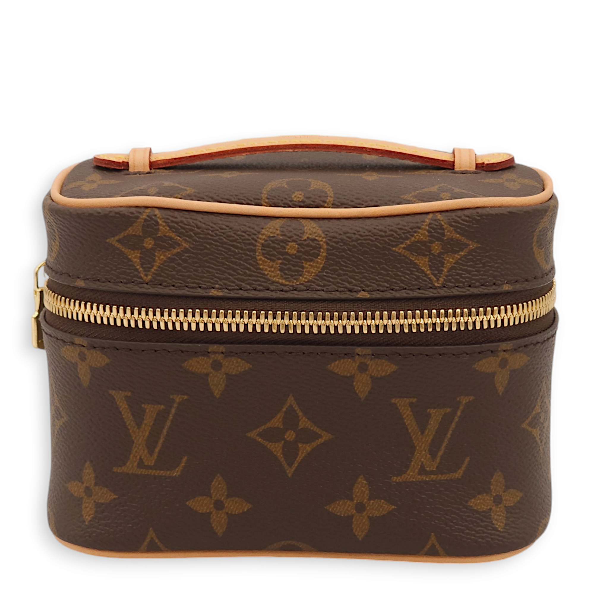 Nice Nano Monogram Vanity Bag in Canvas, Gold hardware