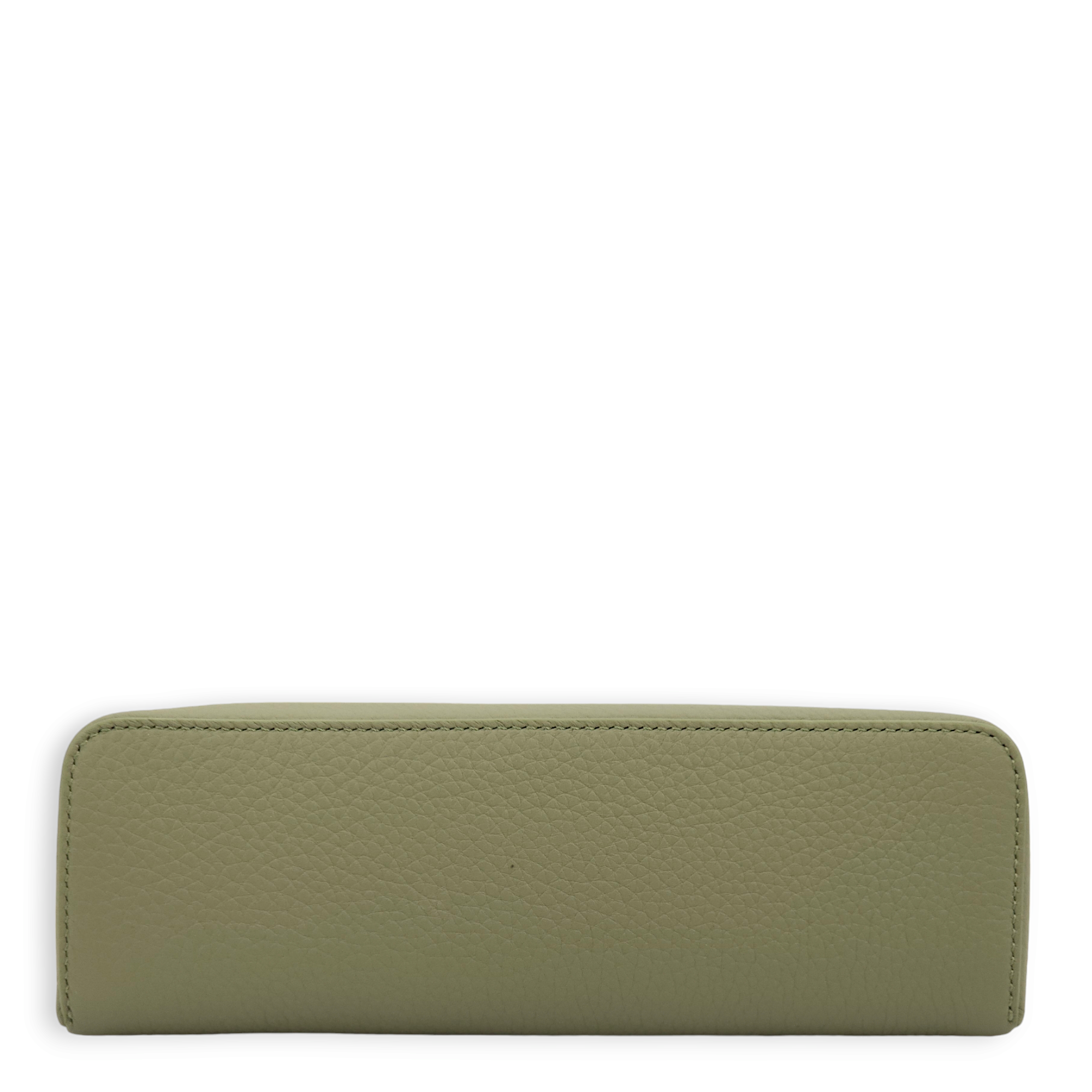 Extra Pocket L19 Green Crossbody Bag in Calfskin, Palladium hardware