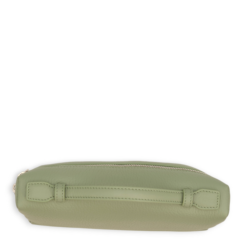 Extra Pocket L19 Green Crossbody Bag in Calfskin, Palladium hardware