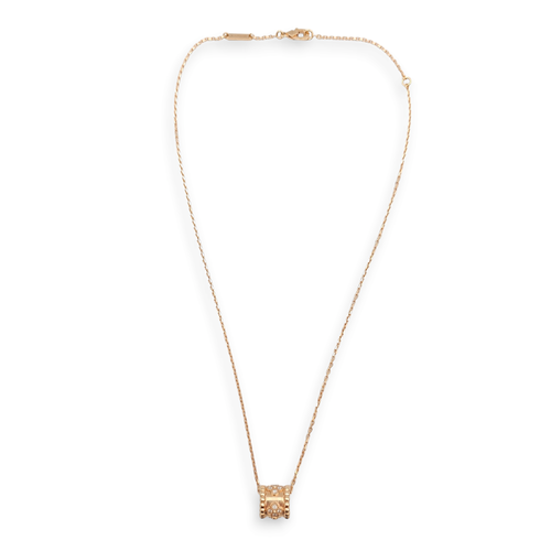 Perlee Clover Pendant Necklace in Rose Gold