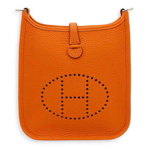 Evelyne Mini Orange in Clemence, Palladium hardware