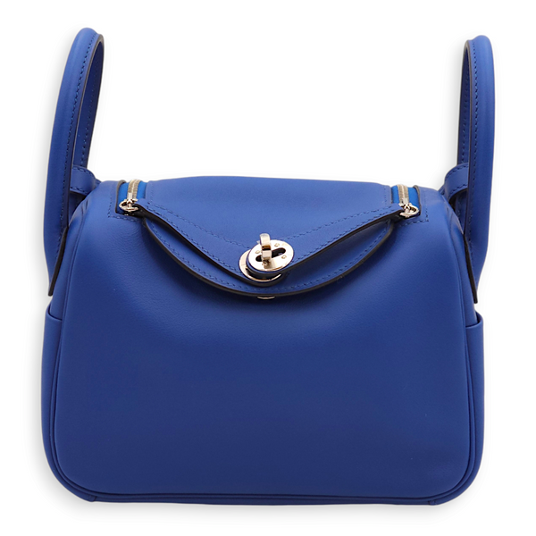 Hermès Lindy Verso Mini Blue France/Blue Sapphire in Swift