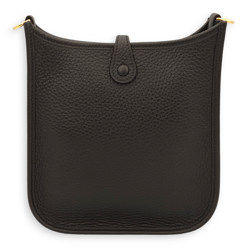 Evelyne Mini Black in Clemence, Gold hardware