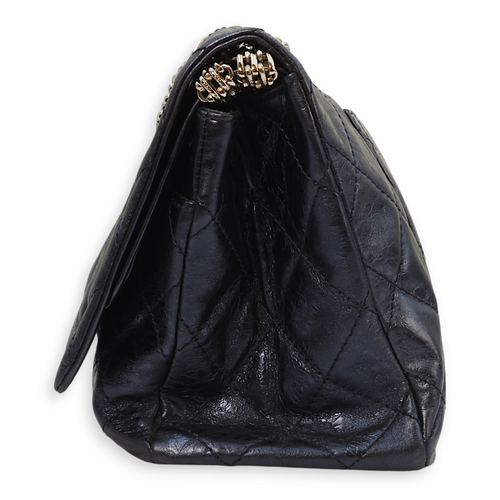 Chanel Reissue 228 Metallic Blue Crossbody Bag in Distressed Chanel Reissue 228 Metallic Blue Crossbody Bag in Distressed