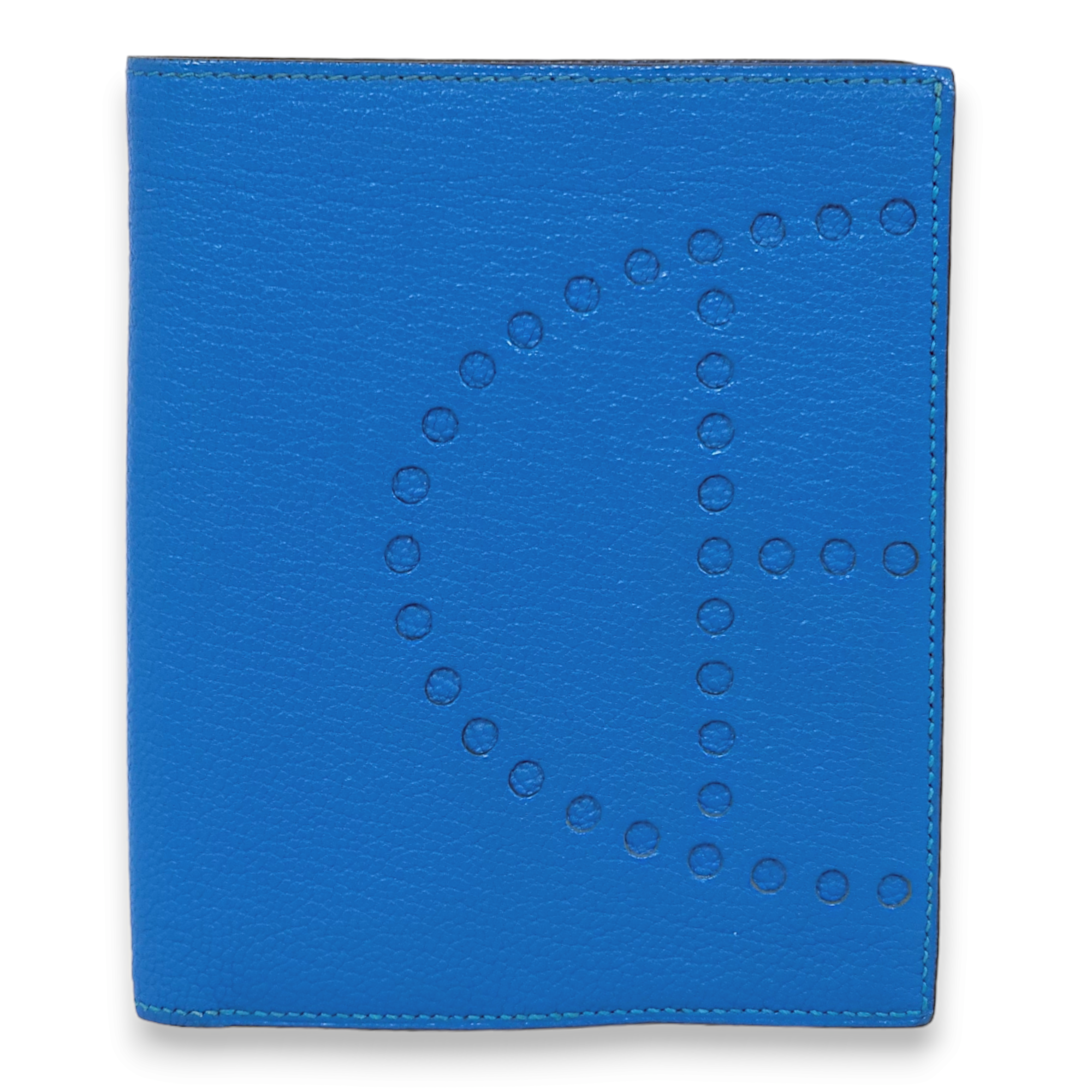 Evelyne Blue Mykonos Wallet in Chevre Mysore