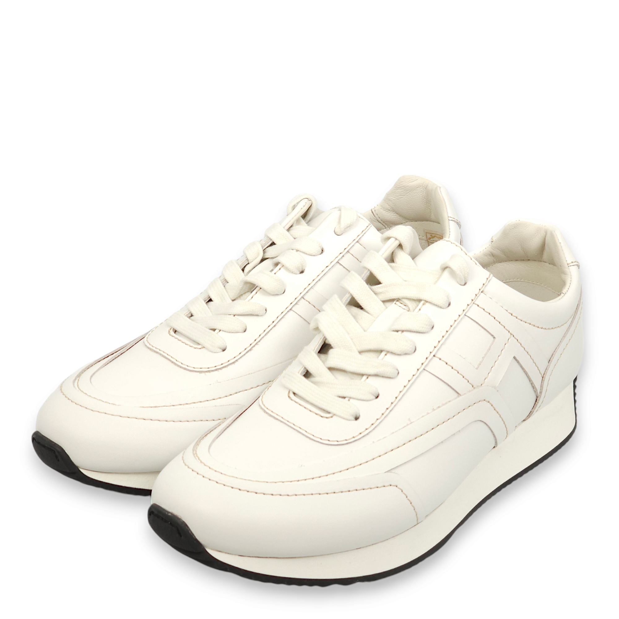 Chris 39 White Sneakers in Calfskin