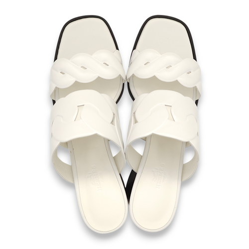 Gaby 60 38.5 Blanc Sandals in Nappa Leather