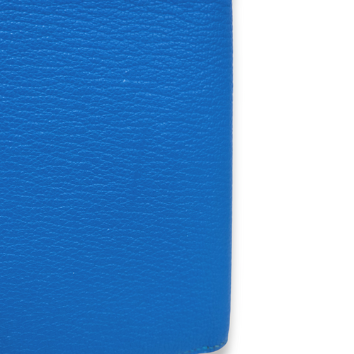 Evelyne Blue Mykonos Wallet in Chevre Mysore