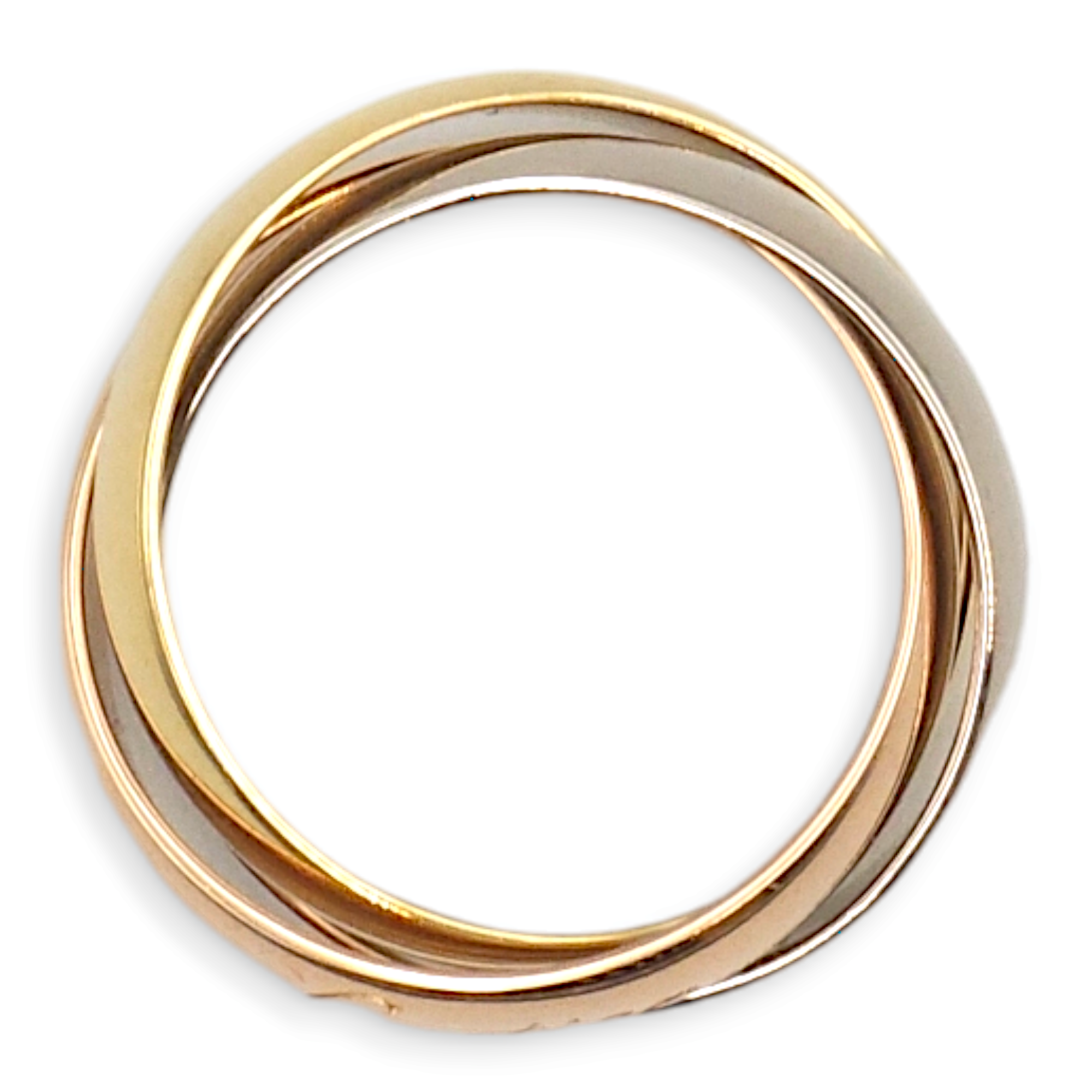 Trinity 45 Ring in White/Yellow/Rose Gold