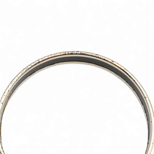 Enamel White Bracelet, Palladium hardware