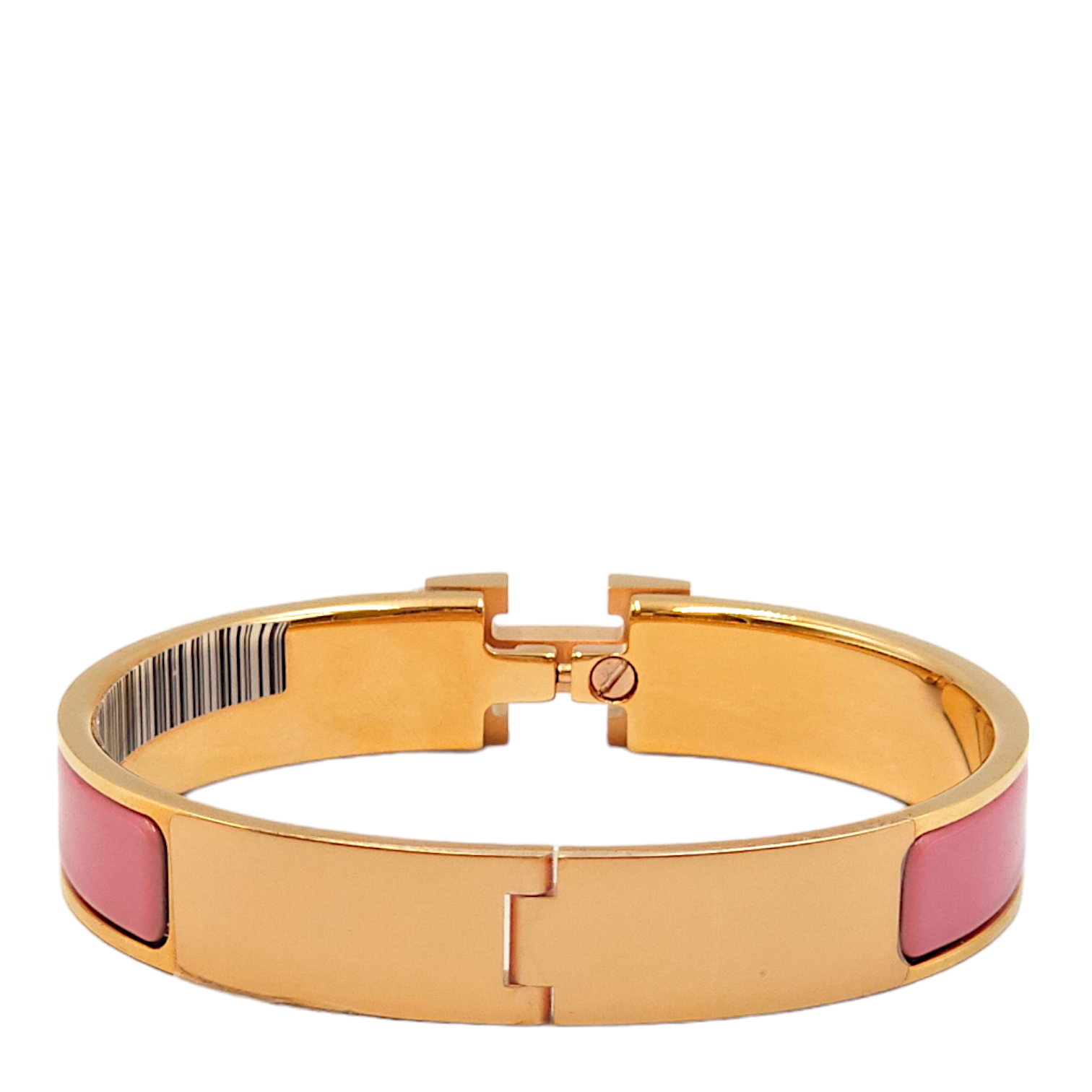 Clic H GM Rose Patch Bracelet, Rose Gold hardware