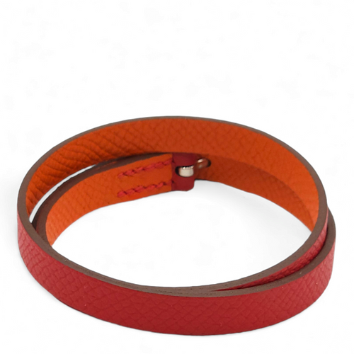 Behapi Double Tour Rouge Casaque Bracelet, Palladium hardware