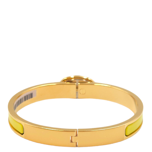 Mini Clic Chaine D'ancre Jaune Tennis Bracelet, Gold hardware