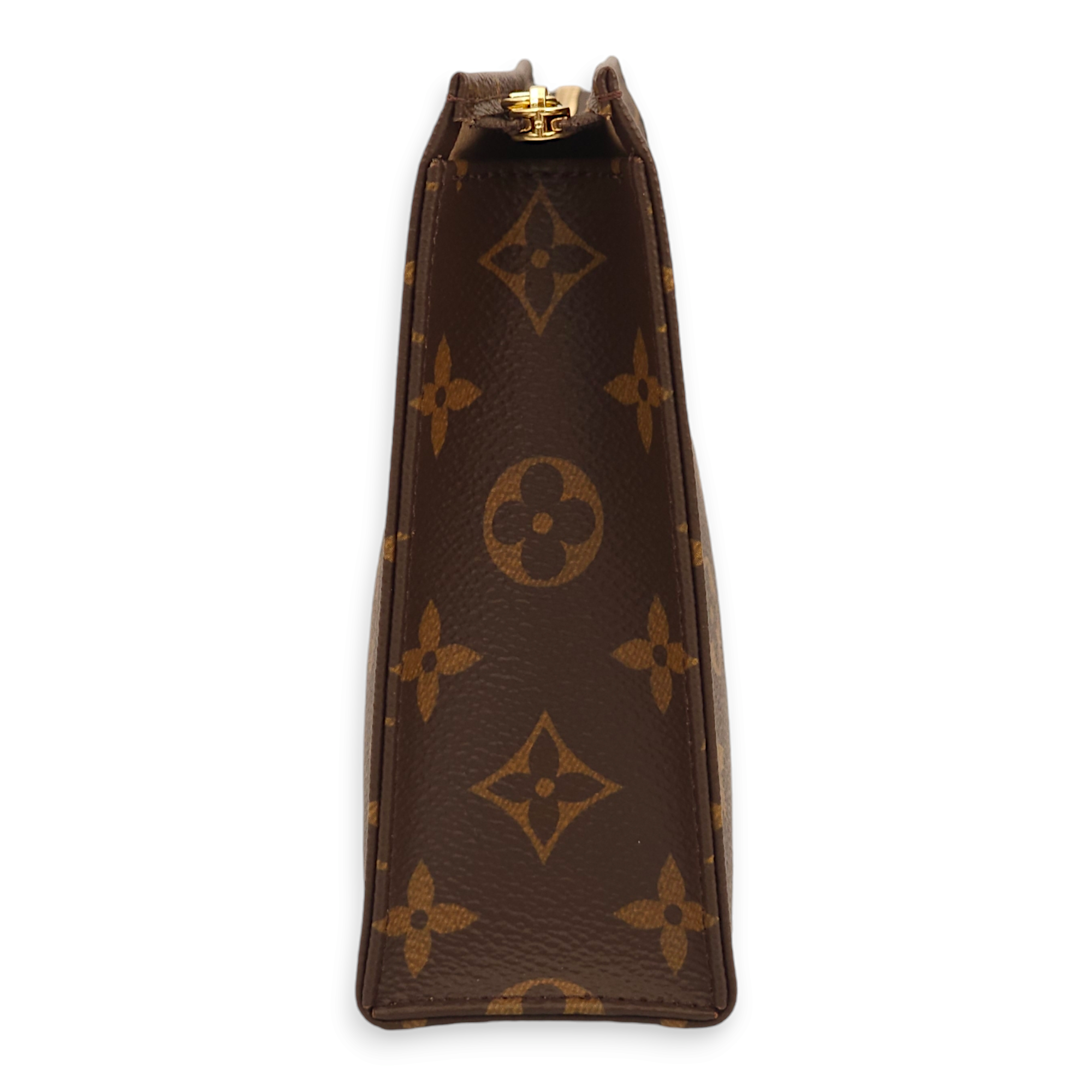 Toiletry 19 Monogram Pouch in Canvas, Gold hardware