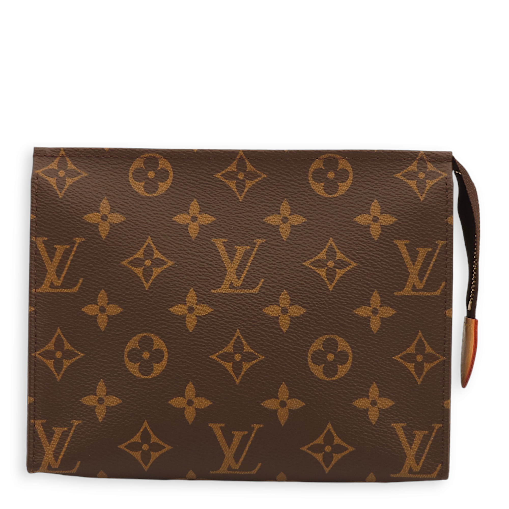 Toiletry 19 Monogram Pouch in Canvas, Gold hardware