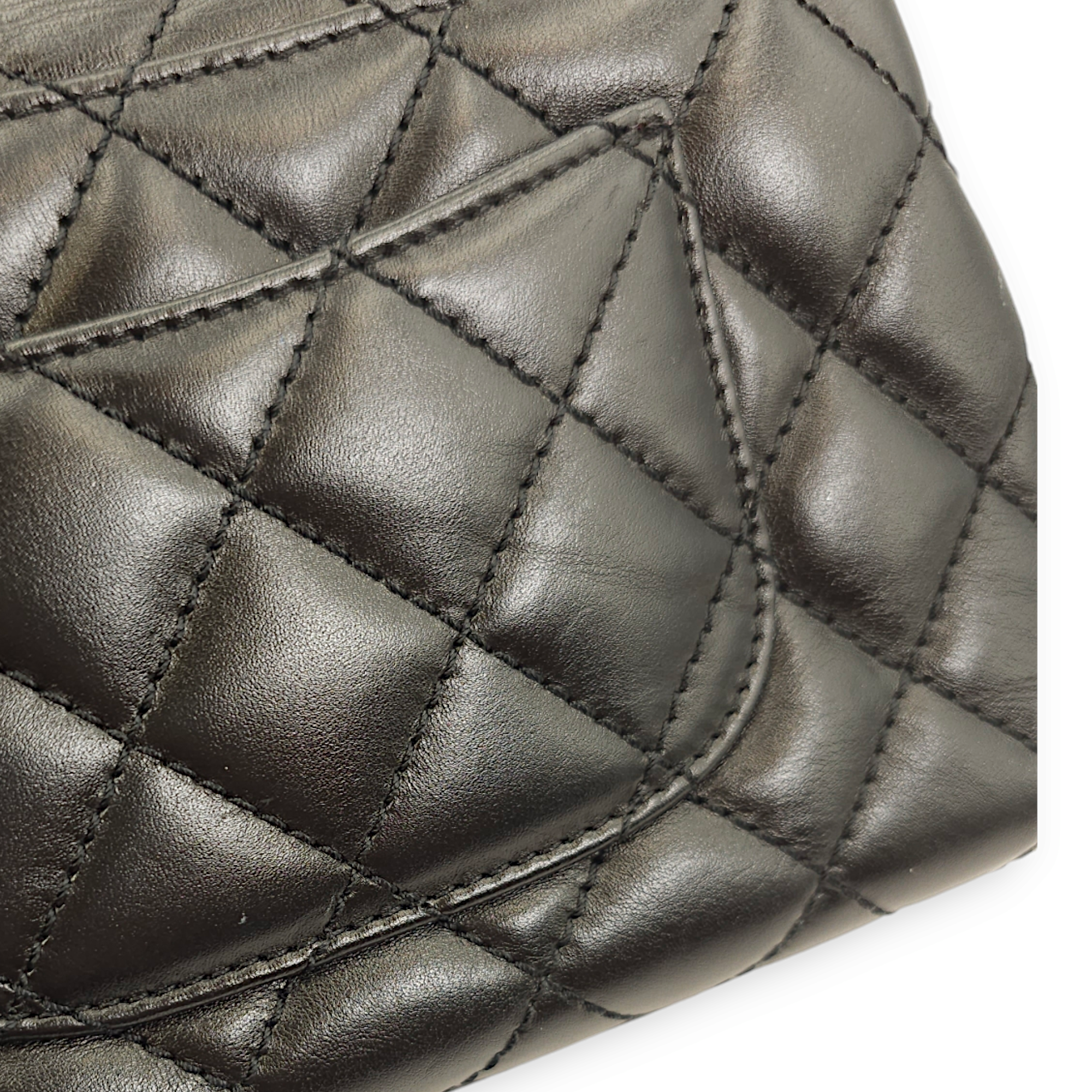 Quilted Coco Mini Black Top Handle Bag in Calfskin, Gold hardware